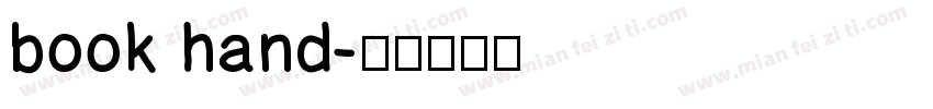 book hand字体转换